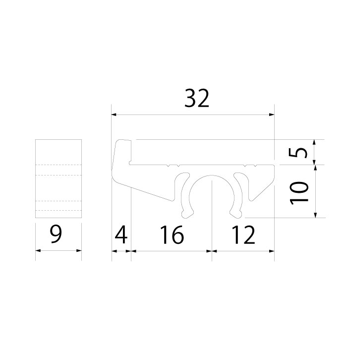 □グラフィックス 9ミリダボ L型（4個入）｜スリーナイン島野