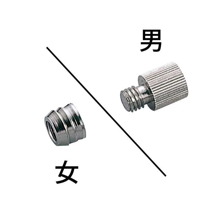 □真鍮 12ミリダボ 27号男12x12 Ni（ニッケルメッキ） ローレット（4個入）