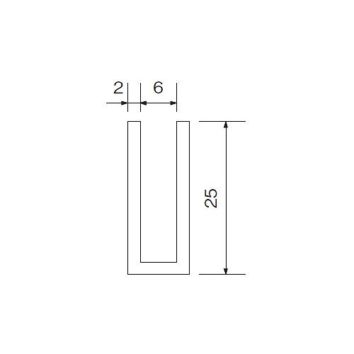 ステン 厚口破損止 磨き 5x25x2400