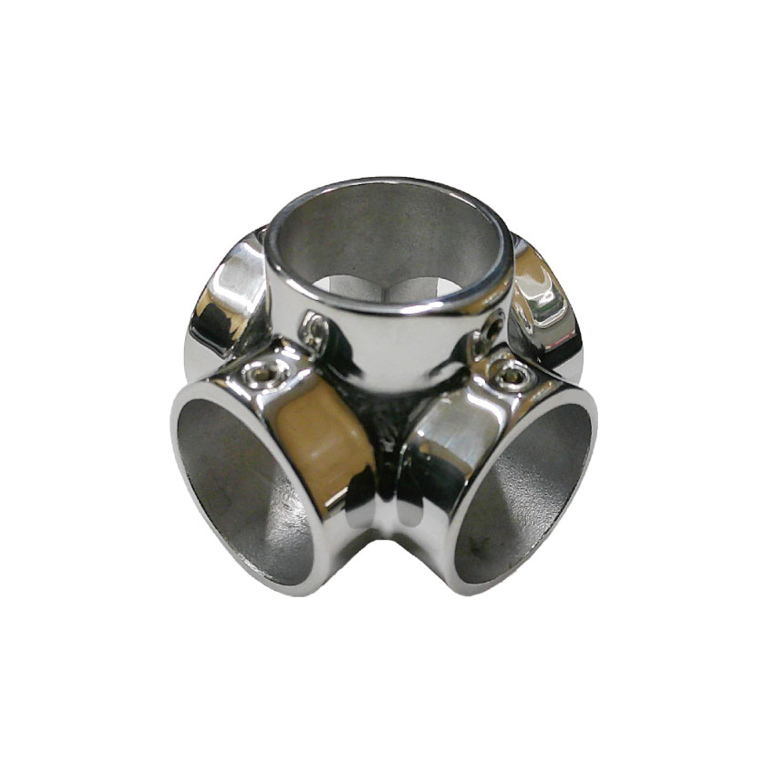 □ステン パイプジョイント（五方向） 鏡面 32ミリ