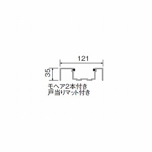 *□エクストレイト 縦枠レール 4000