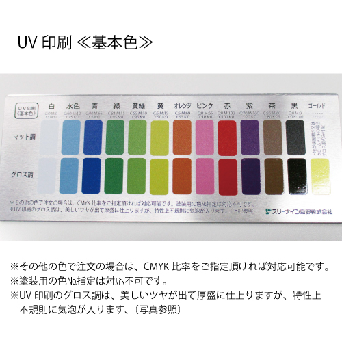□シリンダー錠 UV印刷代