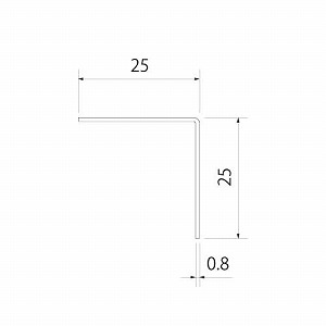 □真鍮 アングル 25x25 #400 2000