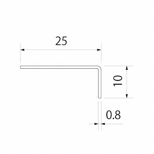 □真鍮 アングル 10x25 #400 2000