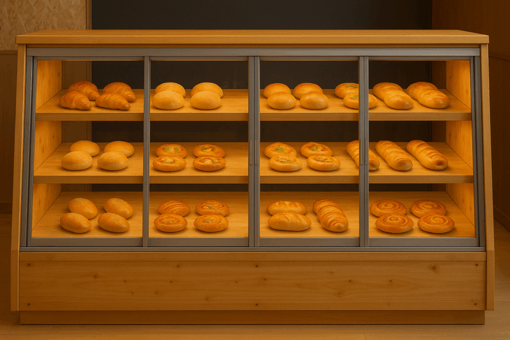 オフィス用家具 【商談中】パン屋 ショーケース 美品